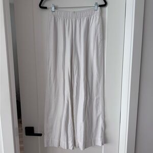 Abercrombie & Fitch White Linen Pants